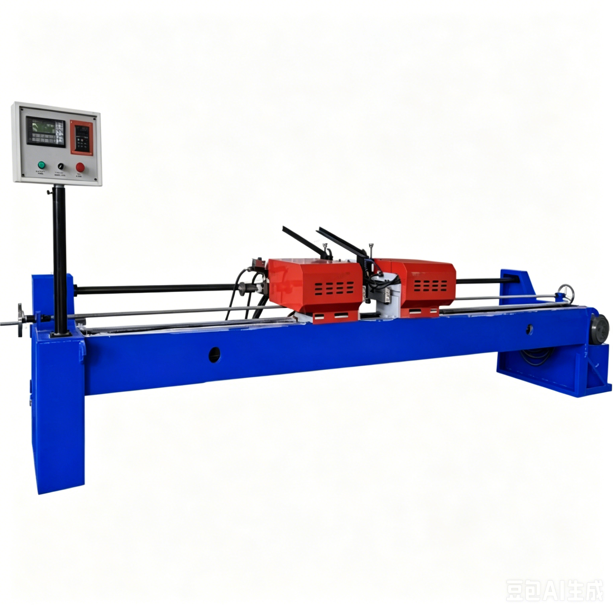 HAconveyor CE 40mm Shaft Both Ends Auto Milling Center Hole Flaten Faces Chamering Edges Deburring 5.5kW Machine