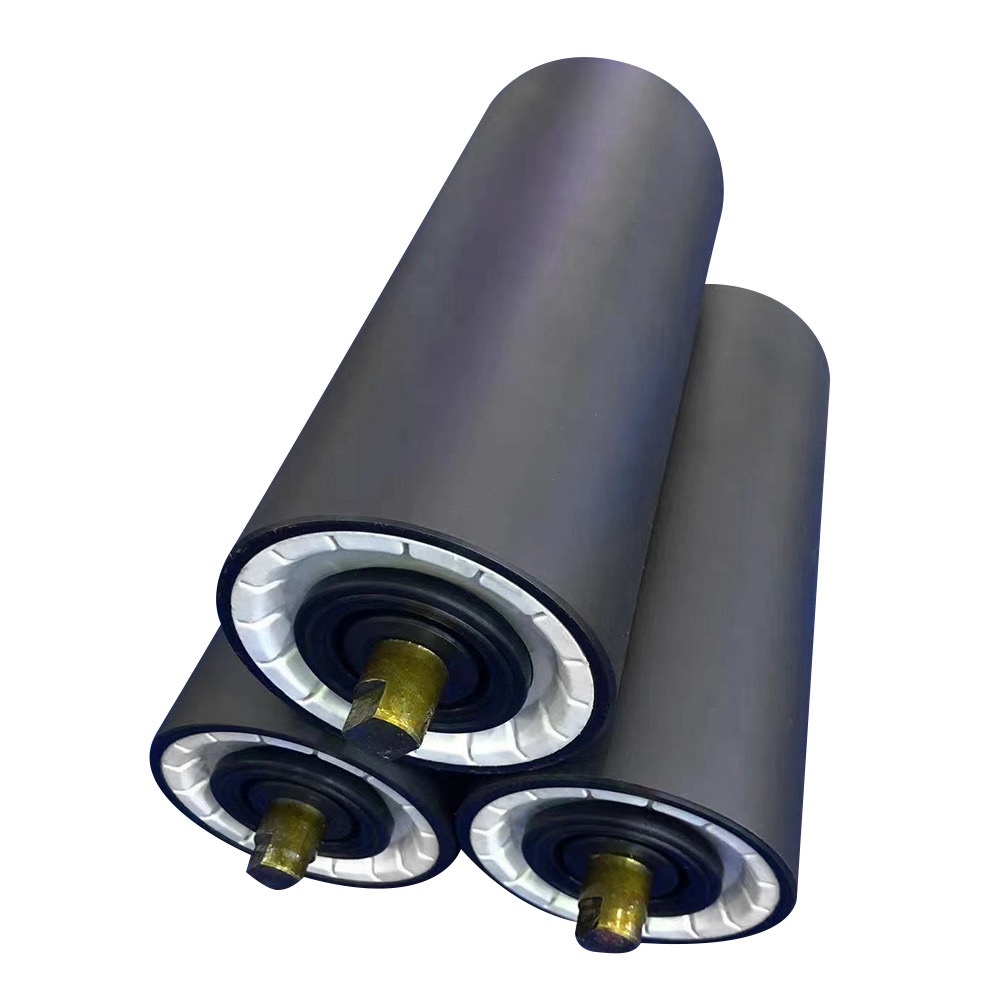 159mm China Quality CEMA DTII 7 Seals Heavy Duty Carrier Return Trainer Plastic EPDM HDPE UHMWPE Conveyor Roller