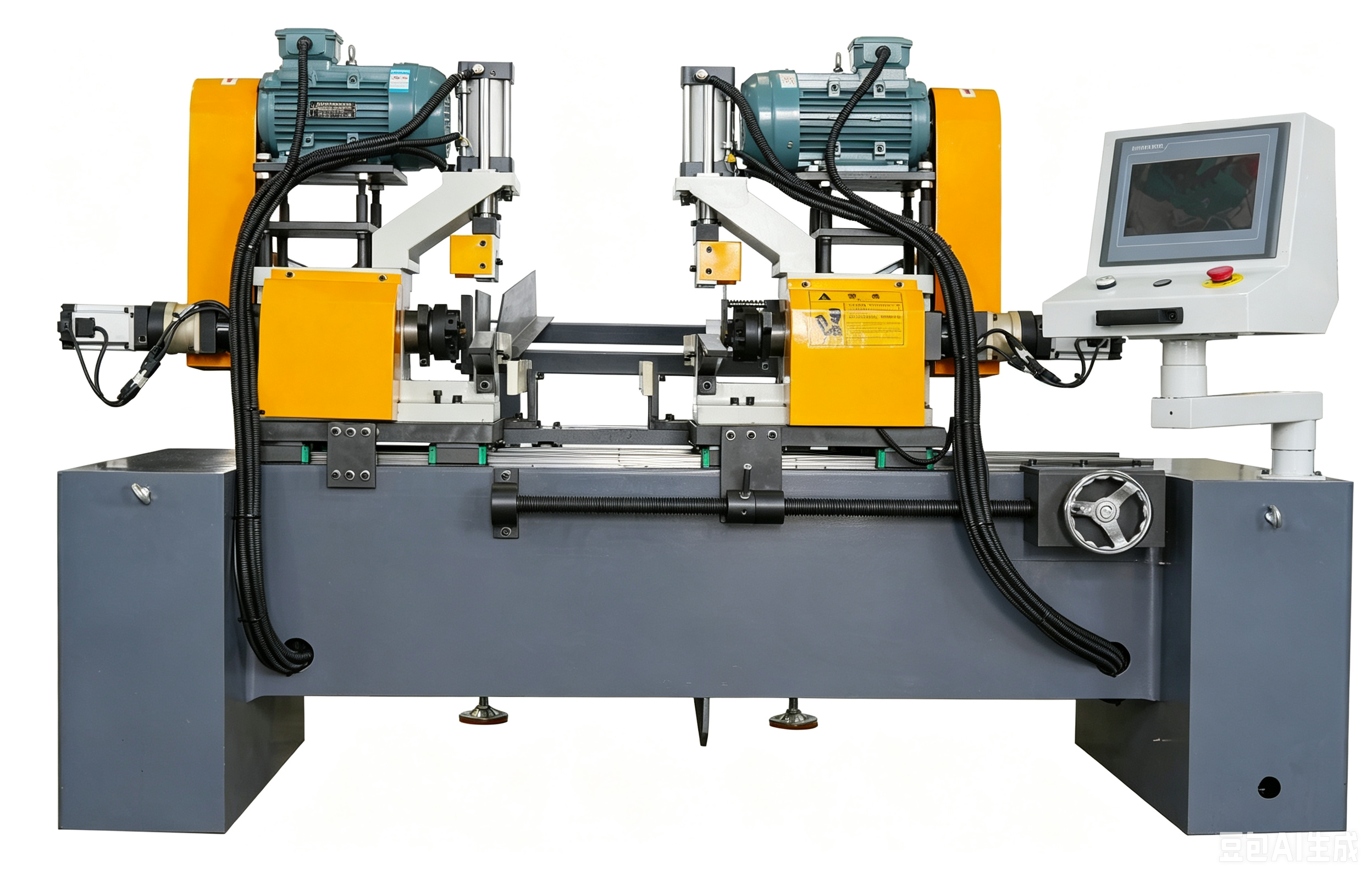 HAconveyor Steel Pipe Both Ends Inside Outside Auto Turning Hole Boring Deburring Machine Dia 20-140mm
