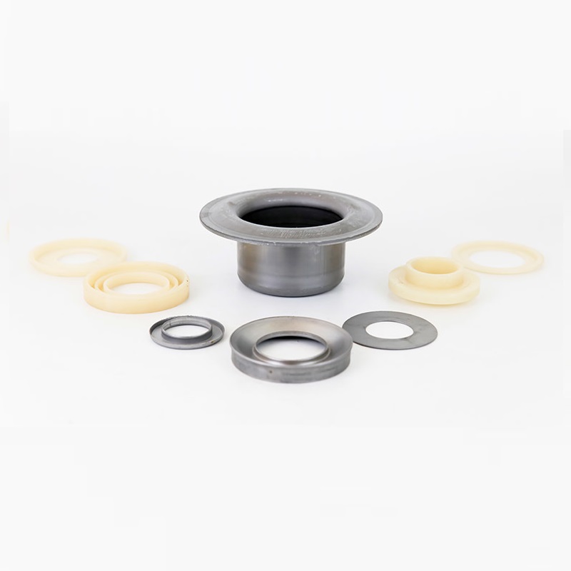 HENGAN High Quality Durable Coal Mining DTII 6205 Conveyor Roller Idler Bearing Cap Steel End Seat 7 Labyrinth Seals CE ISO