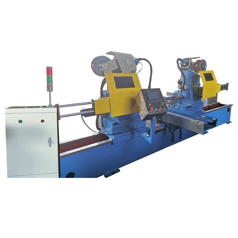 PLC Control Mining Duty Conveyor Roller Auto Making Machine Steel Conveyor Both Ends Welding Bearing Housing to Pipe Machine