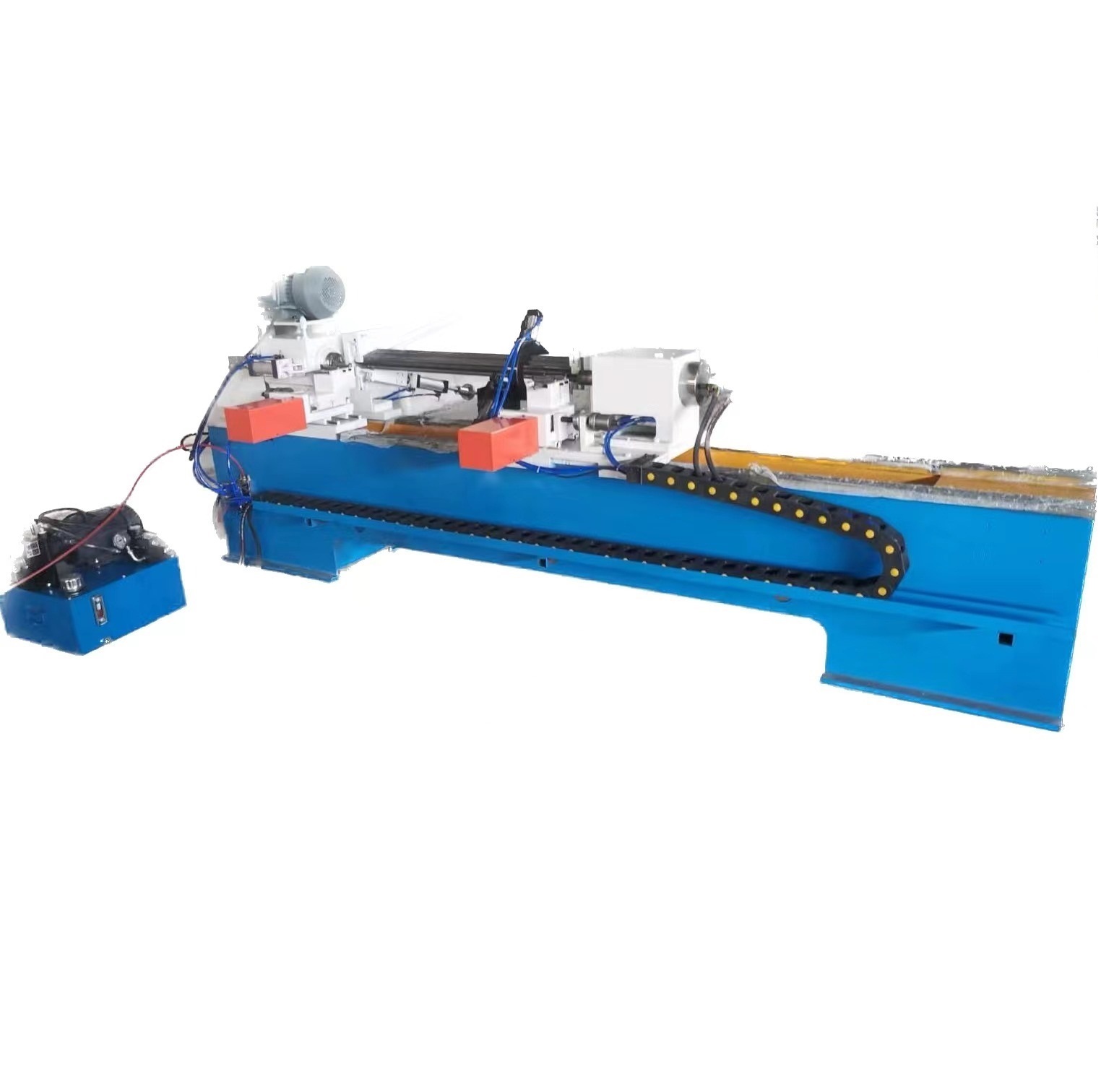 PLC Mining Conveyor Roller Making Machine Steel Shaft Bar 2 Ends Snap Ring Circlip Auto Grooving Machine