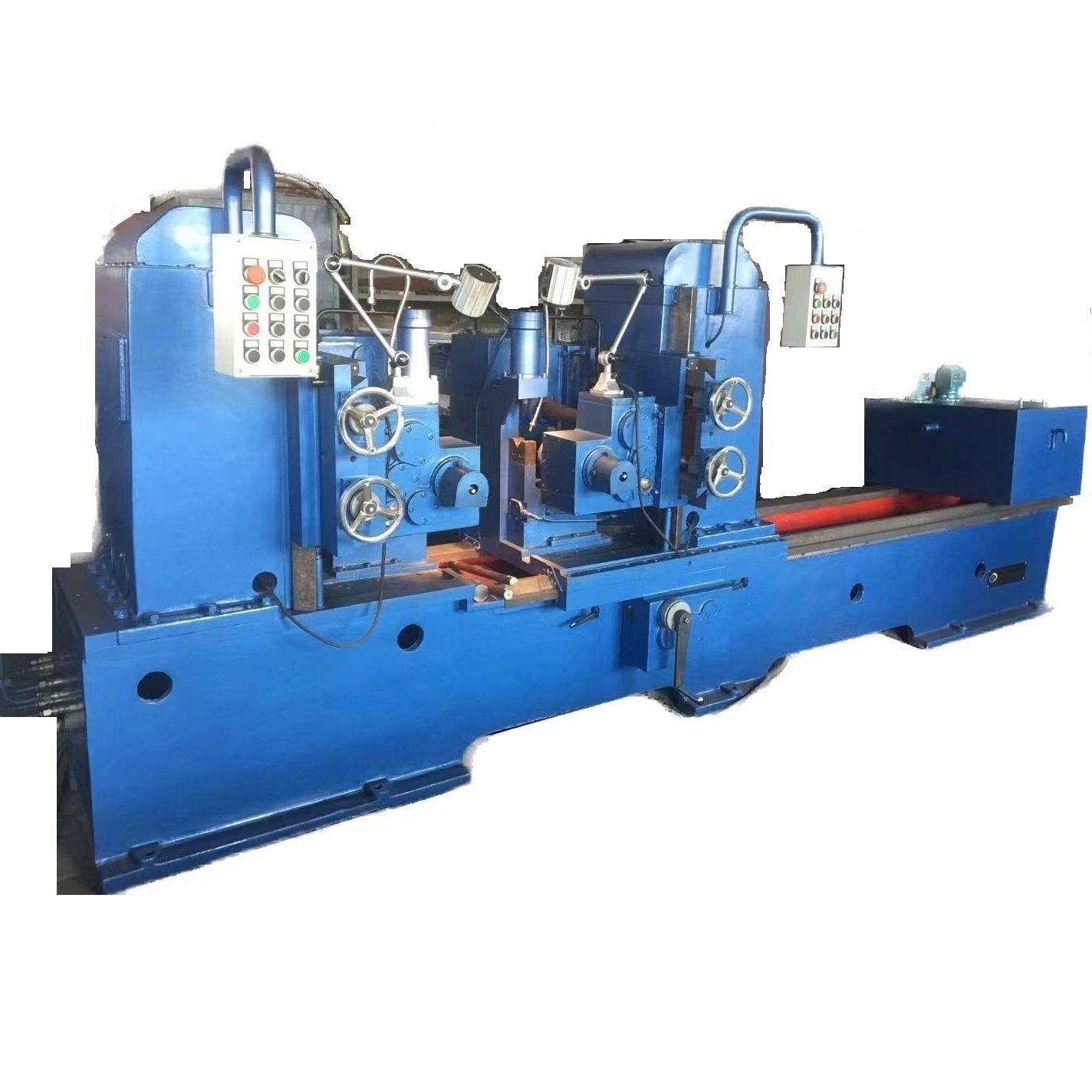 New Design Accuracy Mining Conveyor Roller Making Machine Steel Shaft Solid Bar 2 Heads Automatic H Type Milling Flat Slot Machine