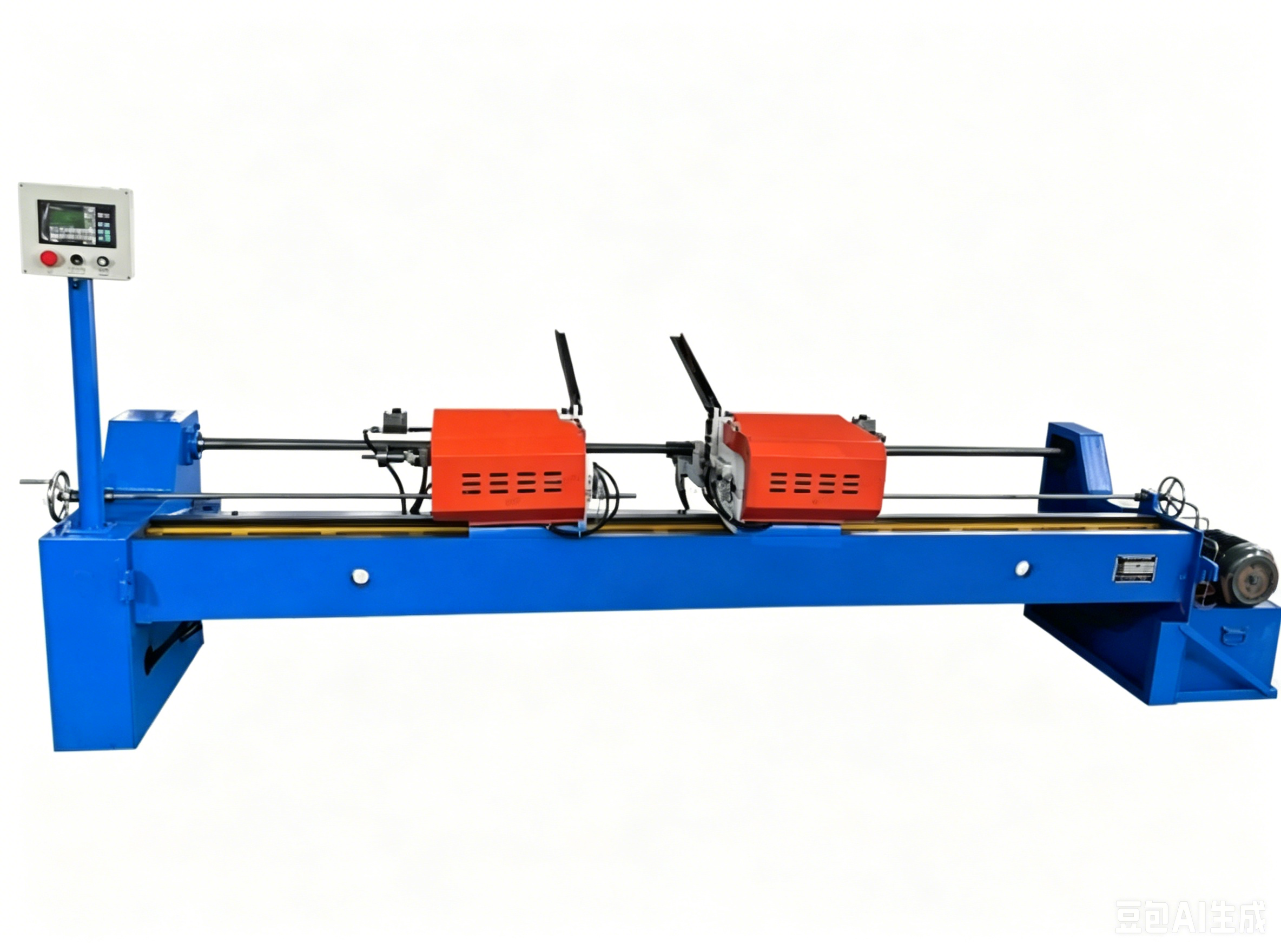 HAconveyor CE 40mm Shaft Both Ends Auto Milling Center Hole Flaten Faces Chamering Edges Deburring 5.5kW Machine