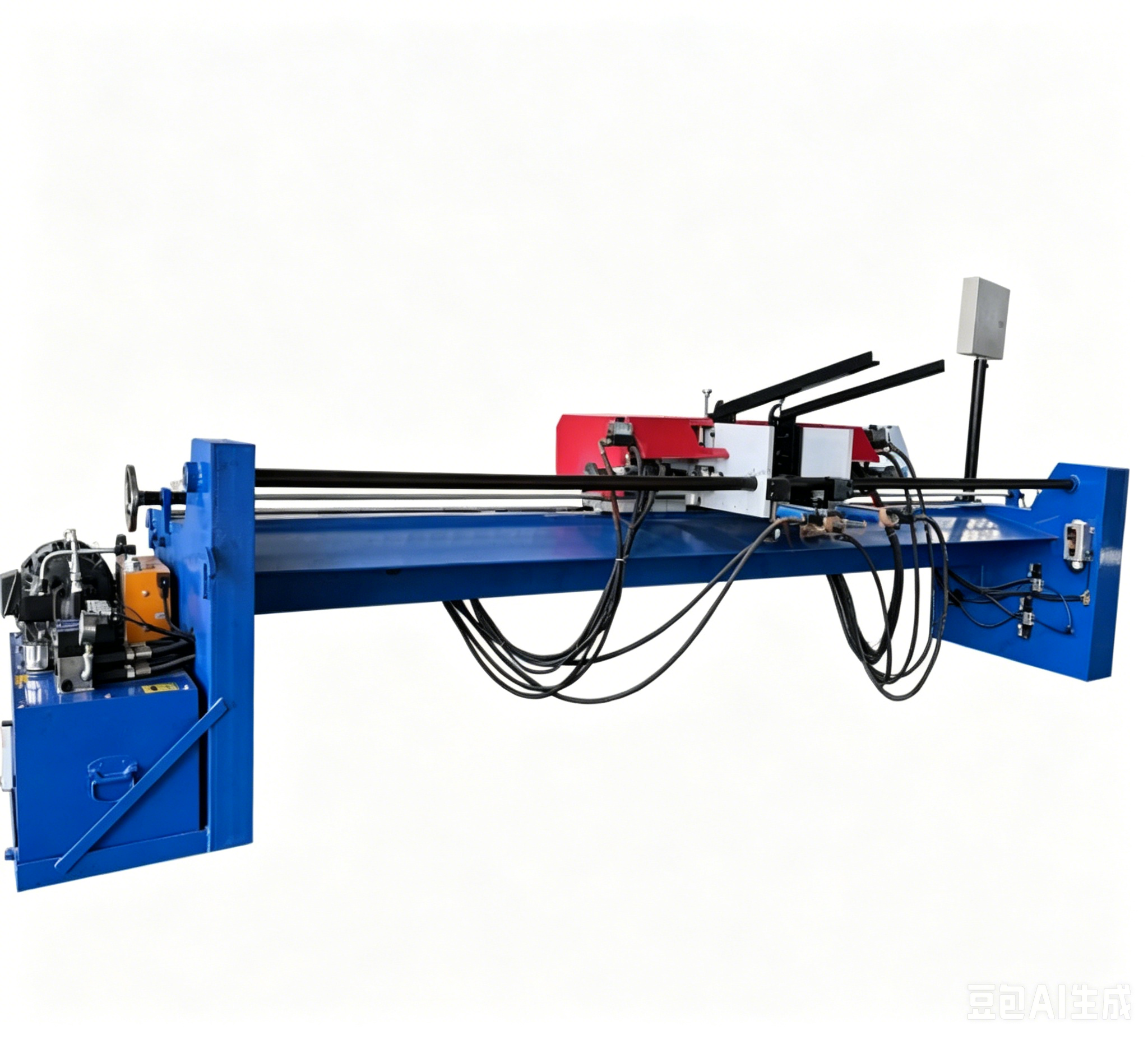 HAconveyor CE 40mm Shaft Both Ends Auto Milling Center Hole Flaten Faces Chamering Edges Deburring 5.5kW Machine
