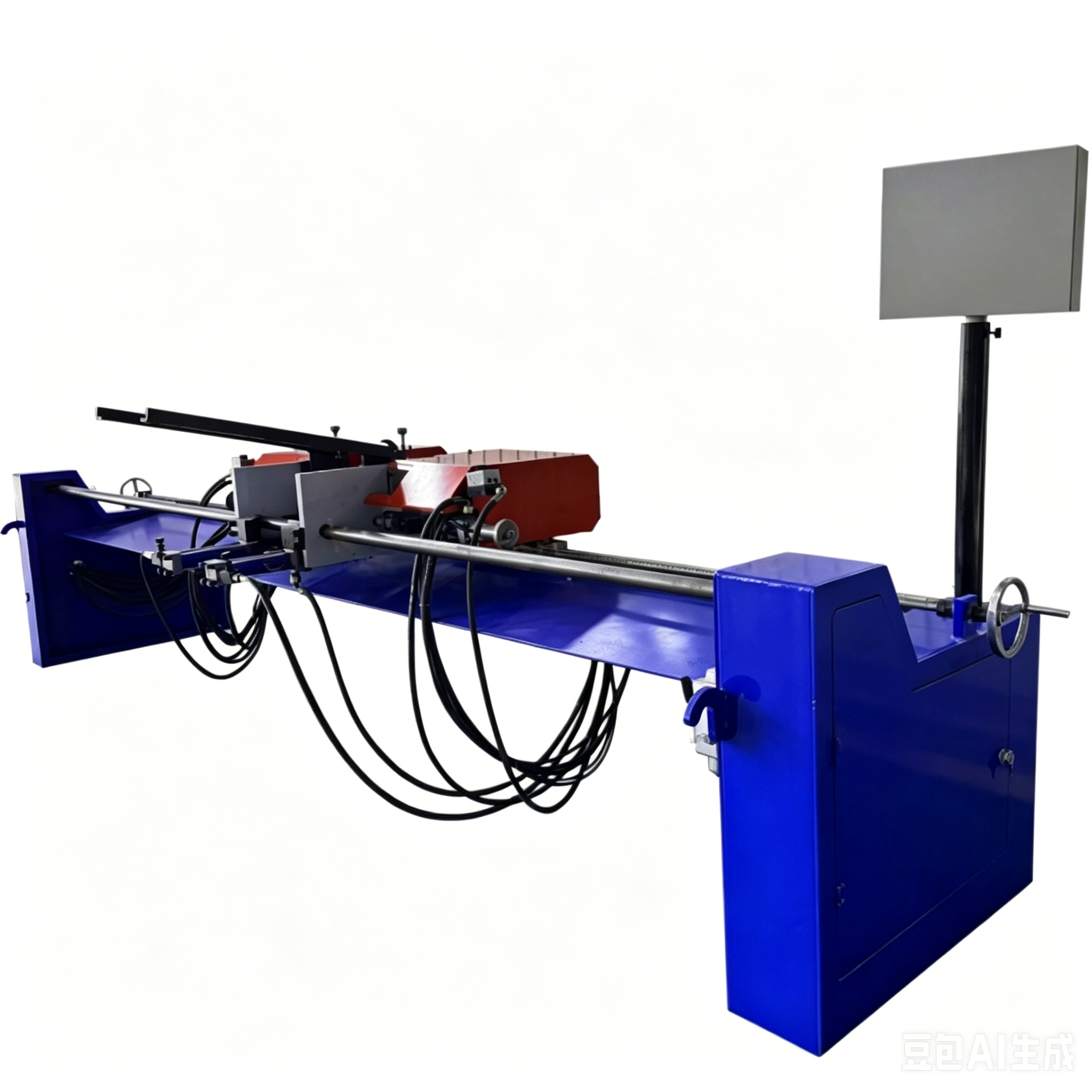 HAconveyor CE 40mm Shaft Both Ends Auto Milling Center Hole Flaten Faces Chamering Edges Deburring 5.5kW Machine
