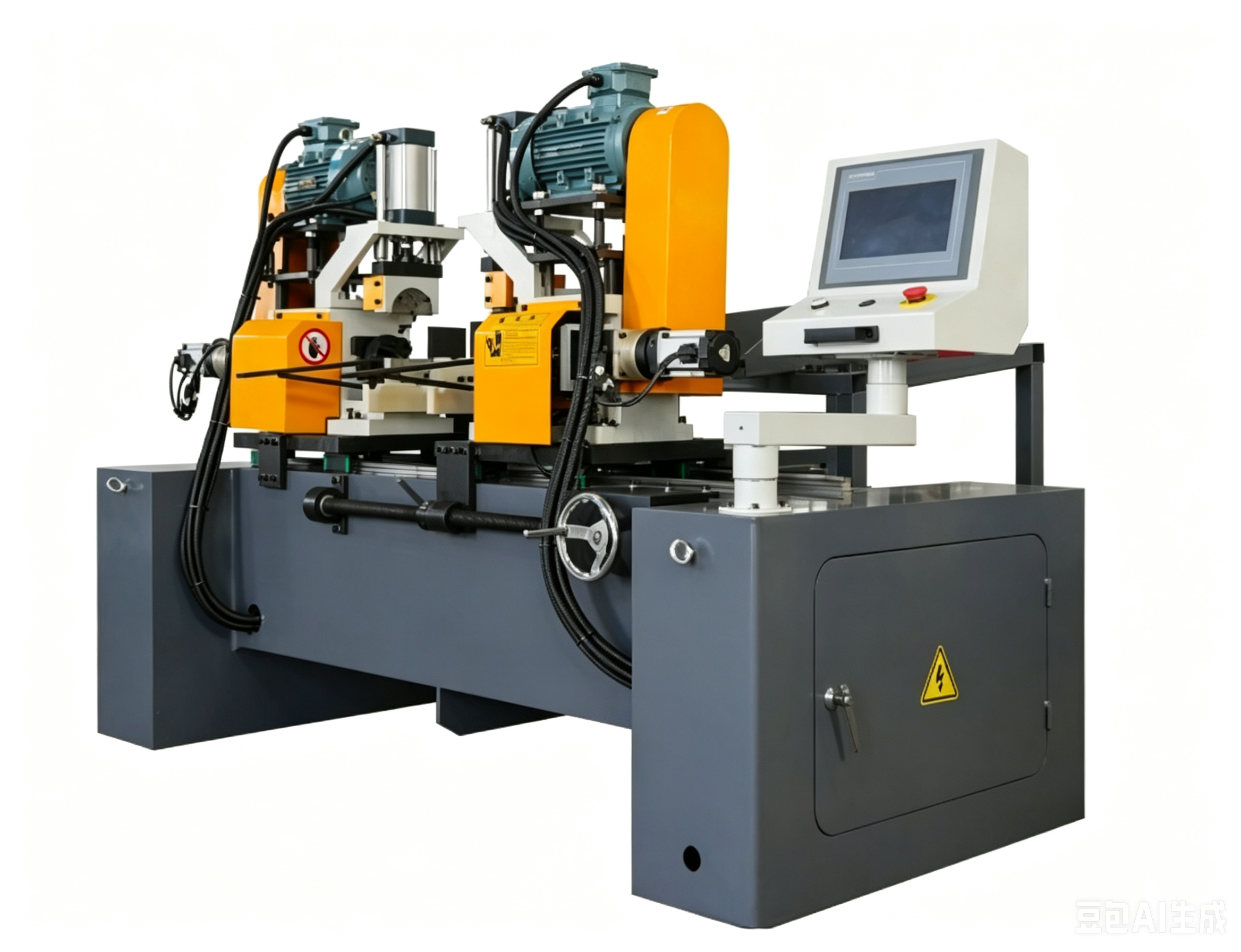 HAconveyor Steel Pipe Both Ends Inside Outside Auto Turning Hole Boring Deburring Machine Dia 20-140mm
